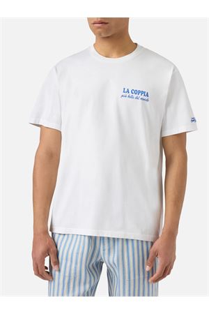 T-Shirt In Cotone Portland Man Con Stampa Frontale MC2 SAINT BARTH | T-shirt | PRL000204568L
